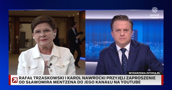 Czy Mentzen poprze Nawrockiego? Szydło w ''Gościu Wydarzeń'': Druga tura polega na tym, iż szuka się kompromisów