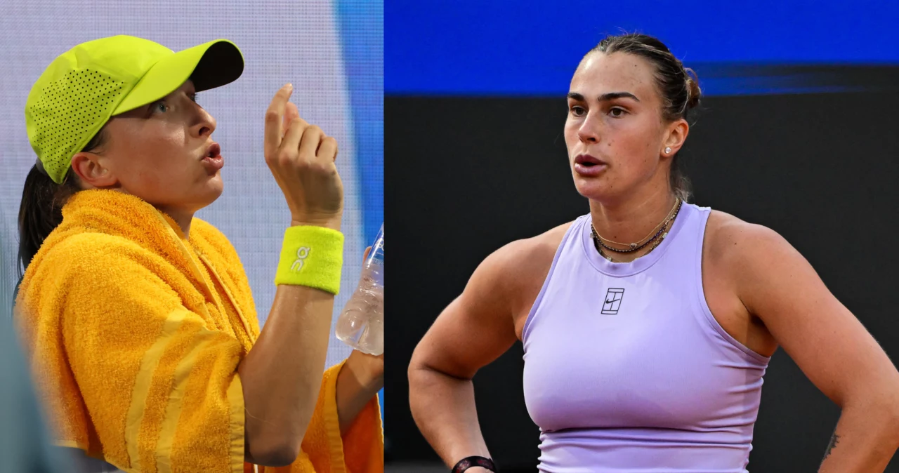 Iga Świątek i Aryna Sabalenka - do niedawna dwie czołowe tenisistki rankingu WTA