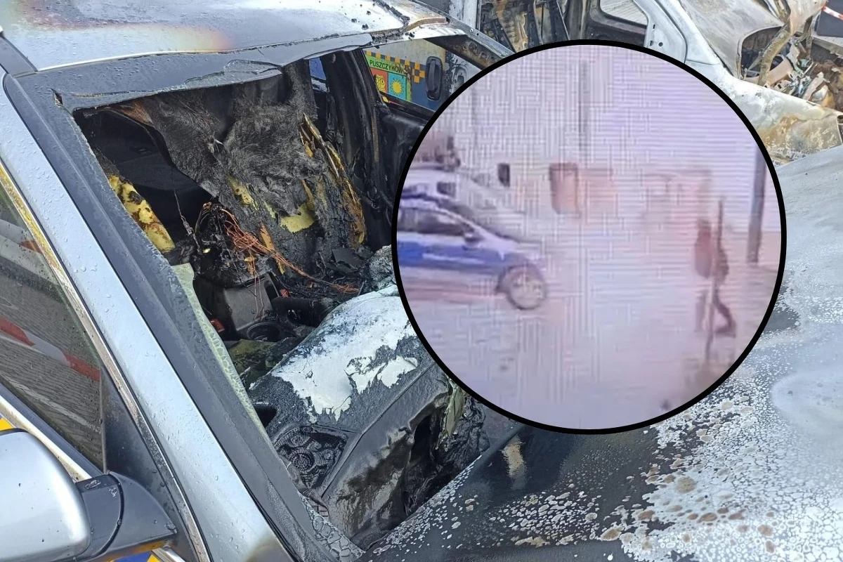 Dwa radiowozy straży miejskiej spłonęły w środę w Puszczykowie (woj. wielkopolskie). Jak się okazało, sprawcą podpaleń był 14-latek. Chłopak został zatrzymany. Straty wyniosły 100 tys. złotych.