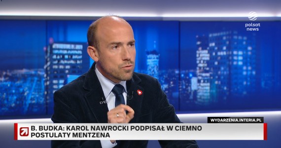 Budka w ''Gościu Wydarzeń'' przestrzega przed Nawrockim: Człowiek z bardzo złą przeszłością