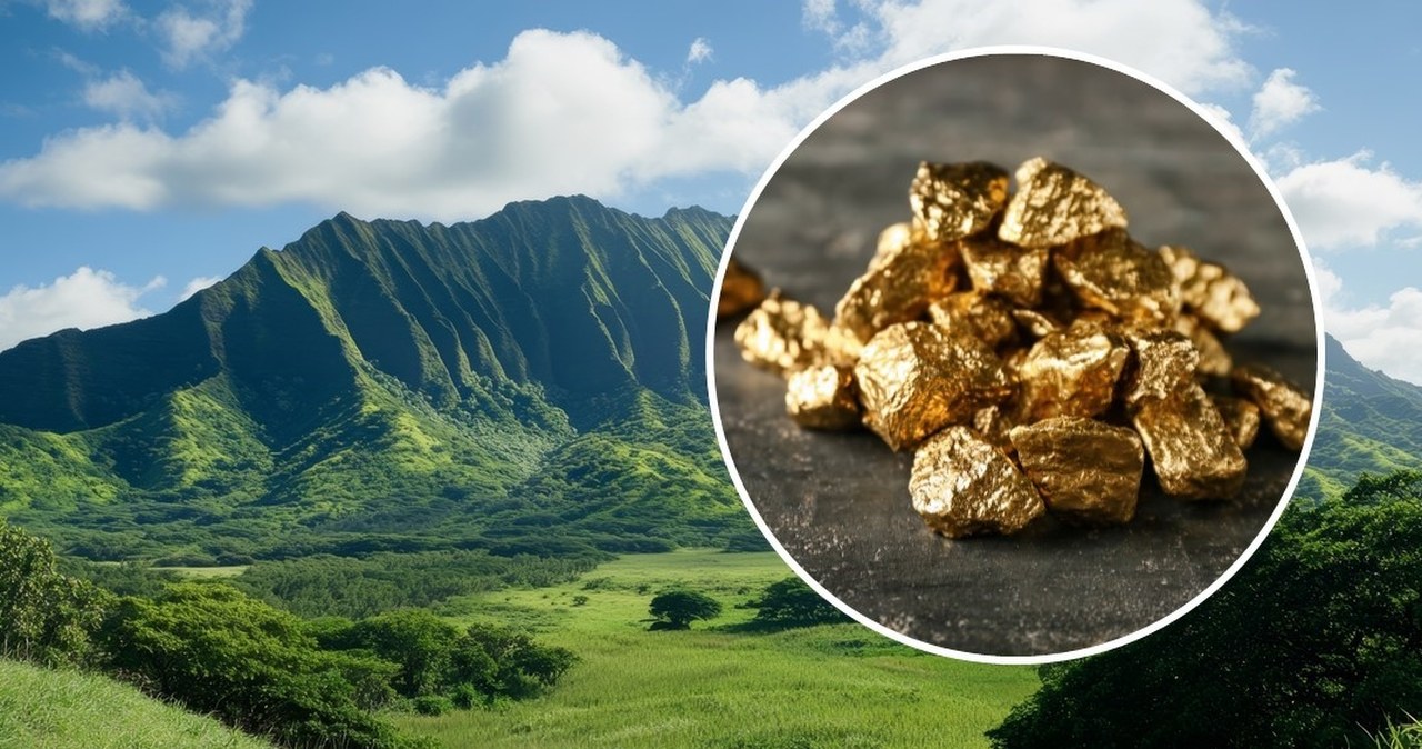 Hawajskie skały wulkaniczne ujawniają złoto ukryte w jądrze Ziemi