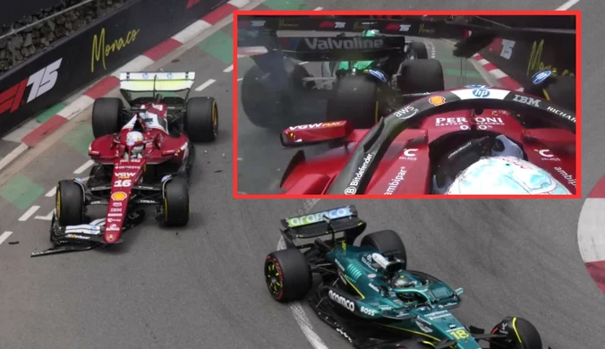 Groźnie na torze w Monako. Lider Ferrari nie miał szans wyhamować