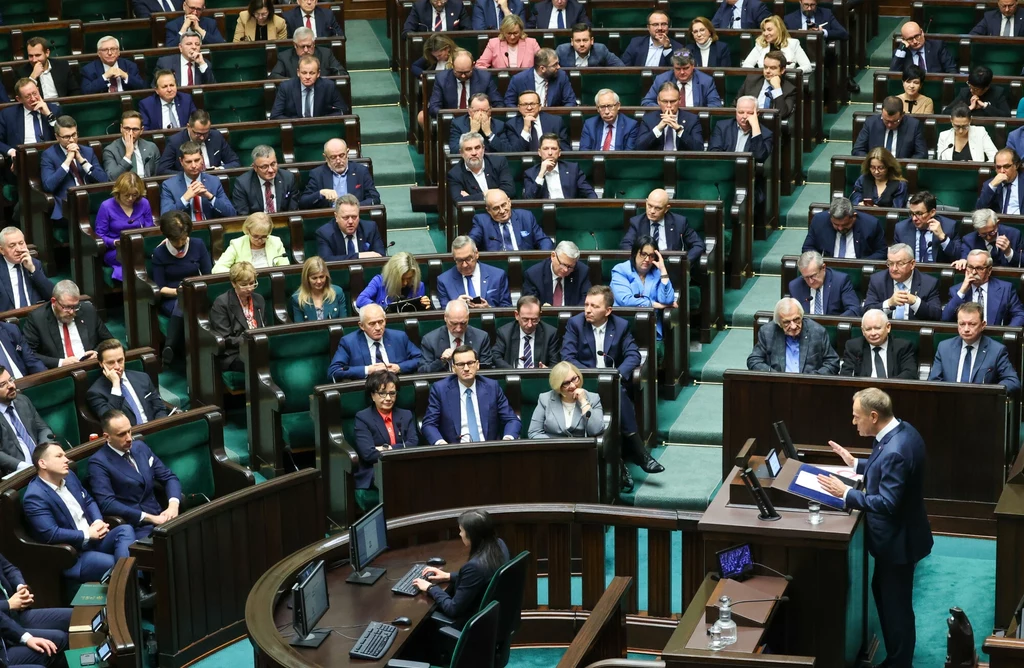 Exposé premiera Donalda Tuska podczas pierwszego posiedzenia Sejmu X kadencji w 2023 roku