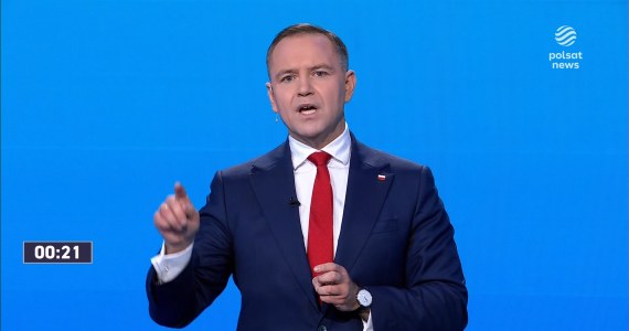Debata prezydencka. Nawrocki: Rząd Donalda Tuska nie chce, aby kontrolował go ktokolwiek