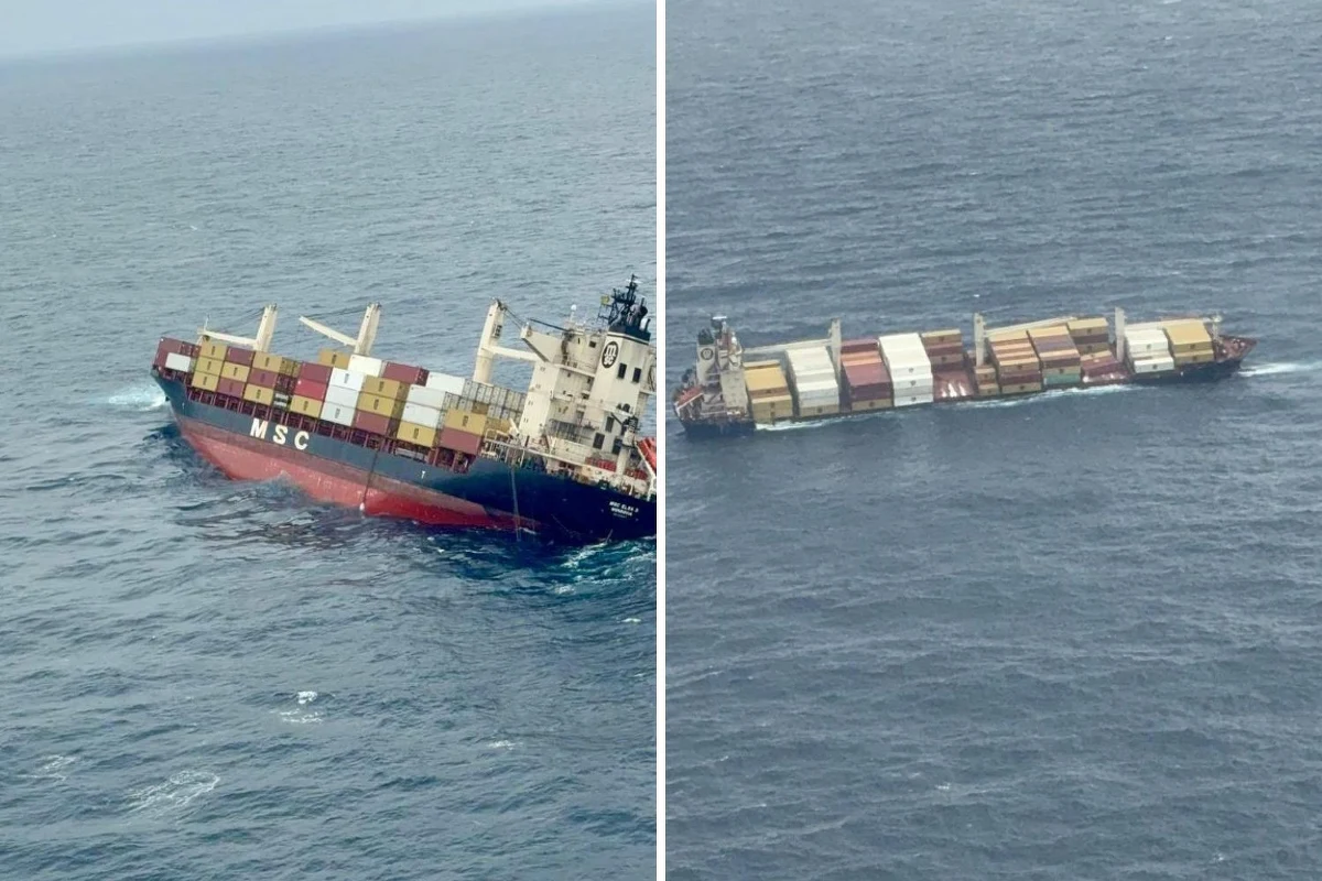 Sztorm na Morzu Arabskim doprowadził do groźnego incydentu z udziałem statku płynącego pod liberyjską. Podczas złej pogody osiem kontenerów z niebezpiecznymi substancjami wpadło do wody. Indyjska straż przybrzeżna wydała ostrzeżenie przed potencjalnym skażeniem terenu, a policja zaczęła nadawać komunikaty przez głośniki, ostrzegając ludzi, aby zachowali czujność.