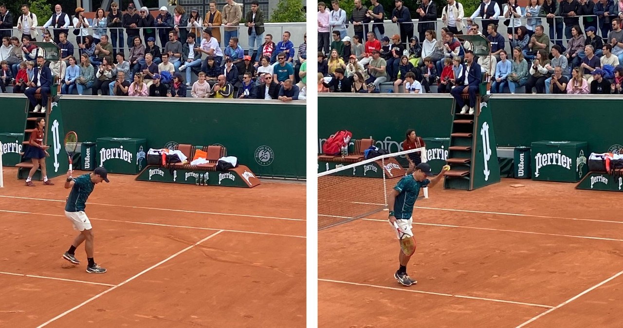 Wściekły okrzyk na korcie, Polak za burtą turnieju. Dał wyraz wielkiej złości