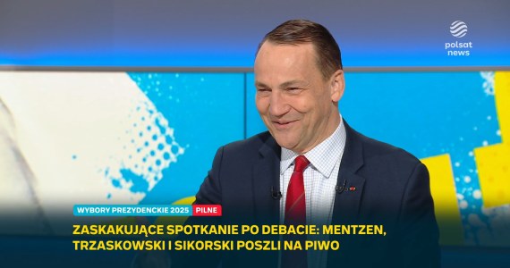 "Dokładnie wiedział, co robi". Sikorski o spotkaniu Trzaskowskiego z Mentzenem