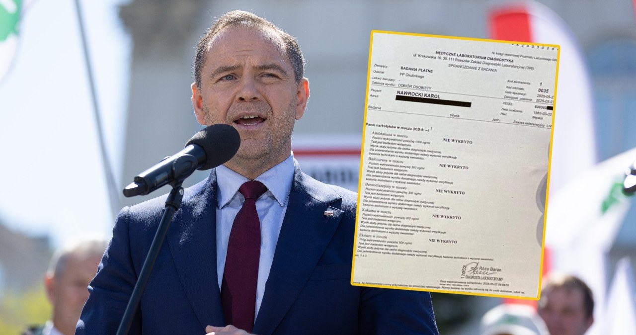 Nawrocki zrobił test na obecność narkotyków. Pokazał wyniki