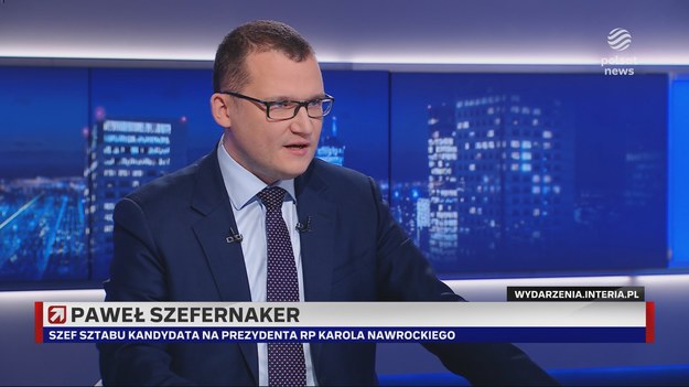 - Jestem przekonany, że w najbliższych godzinach odniesie się generał Wacławek, będzie wydane oświadczenie. Dobę wcześniej Tusk zapewniał, że służby nie będą wykorzystane w kampanii, a już dziś pojawia się komunikat służb - powiedział Paweł Szefernaker pytany o sprawę negatywnej weryfikacji Karola Nawrockiego przez funkcjonariusza ABW . 

- Nie wiem, czy to jest prawda (wydanie poświadczenia bezpieczeństwa - red.) (...). To paniczna reakcja (sztabu KO - red.), a Tusk został zgruzowany przez polskich internautów - stwierdził szef sztabu Karola Nawrockiego. 