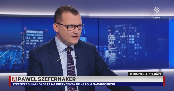 Szefernaker w "Gościu Wydarzeń" o negatywnej weryfikacji Nawrockiego: Nie wiem, czy to jest prawda
