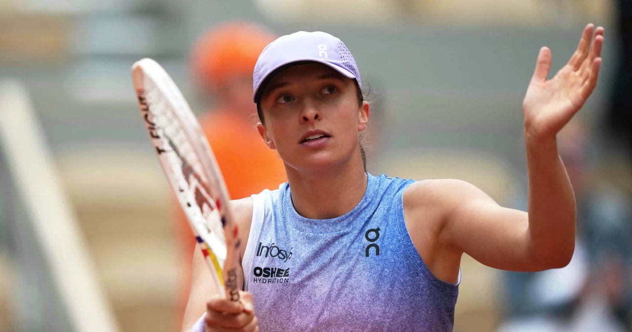 Iga Świątek podczas Roland Garros 2025