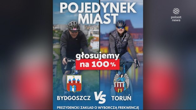 Ich szorstką przyjaźń zna cała Polska, bo rywalizacja Bydgoszczy z Toruniem trwa już od lat. Wybory tego nie zmienią, ale może to zmienić ich wynik. Bo liczyć się będzie każdy głos, a prezydenci obu miast rzucili sobie wyzwanie. I to tylko jedna z wielu frekwencyjnych bitew. Materiał dla "Wydarzeń" przygotowała Katarzyna Kajdasz.