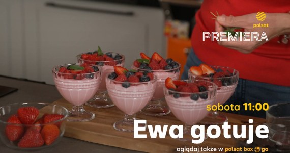 "Ewa gotuje": Chłodnik okroszka, pulpety w sosie cytrynowym, pianka jogurtowa