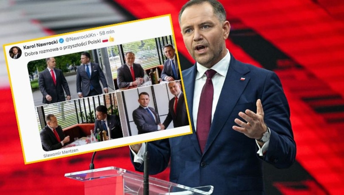 Po piwie z Trzaskowskim czas na obiad z Nawrockim. Sławomir Mentzen spotkał się z popieranym przez PiS kandydatem na prezydenta. Informację o tym spotkaniu zamieścił na swoim profilu sam Nawrocki.