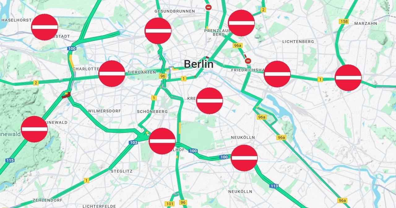 Chaos na drogach w Niemczech. Wszystkiemu winna aplikacja