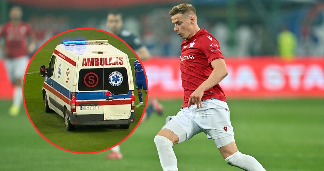 Karetka na murawie, piłkarz na noszach opuścił boisko. Poważna kontuzja w meczu Wisły
