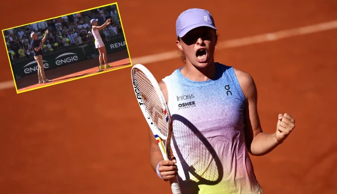 Świątek z wygraną, a po meczu... Ależ scena w Paryżu, tylko się uśmiechnęła