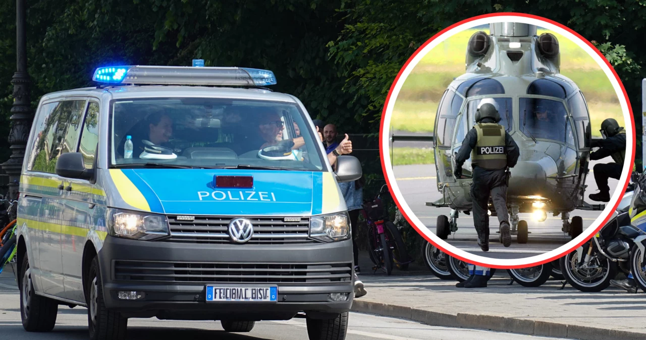 Niemiecka policja w akcji