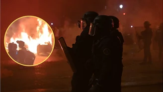 Chaos po triumfie PSG. Paryż w ogniu, 500 km dalej auto wjechało w kibiców