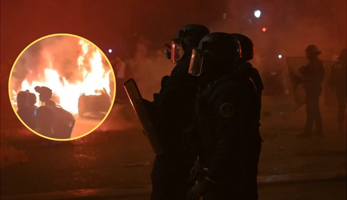 Chaos po triumfie PSG. Paryż w ogniu, 500 km dalej auto wjechało w kibiców