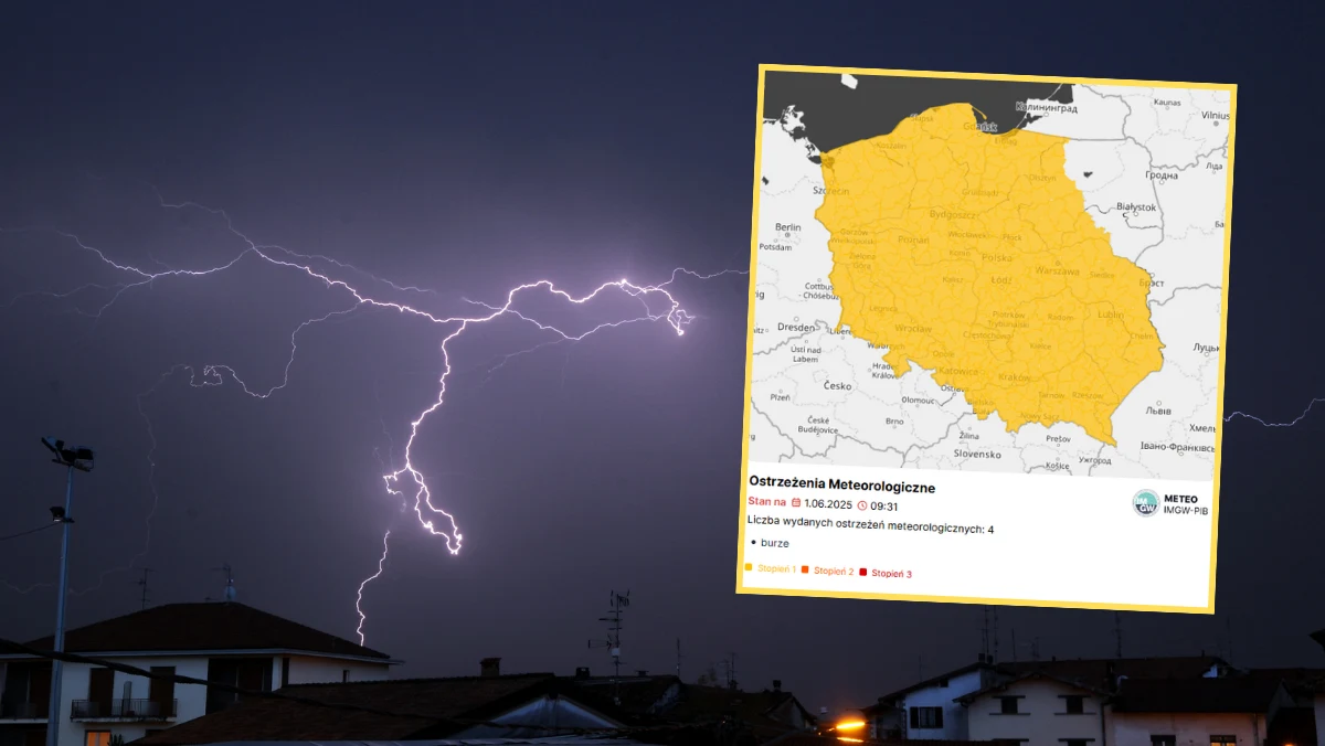Instytut Meteorologii i Gospodarki Wodnej (IMGW) alarmuje: w niedzielę Polska znajdzie się pod wpływem niebezpiecznych zjawisk meteorologicznych. Eksperci wydali ostrzeżenie I stopnia przed burzami, które obejmuje niemal cały kraj, z wyjątkiem części województw warmińsko-mazurskiego i podlaskiego. Zjawiskom mogą towarzyszyć grad oraz trąby powietrzne.