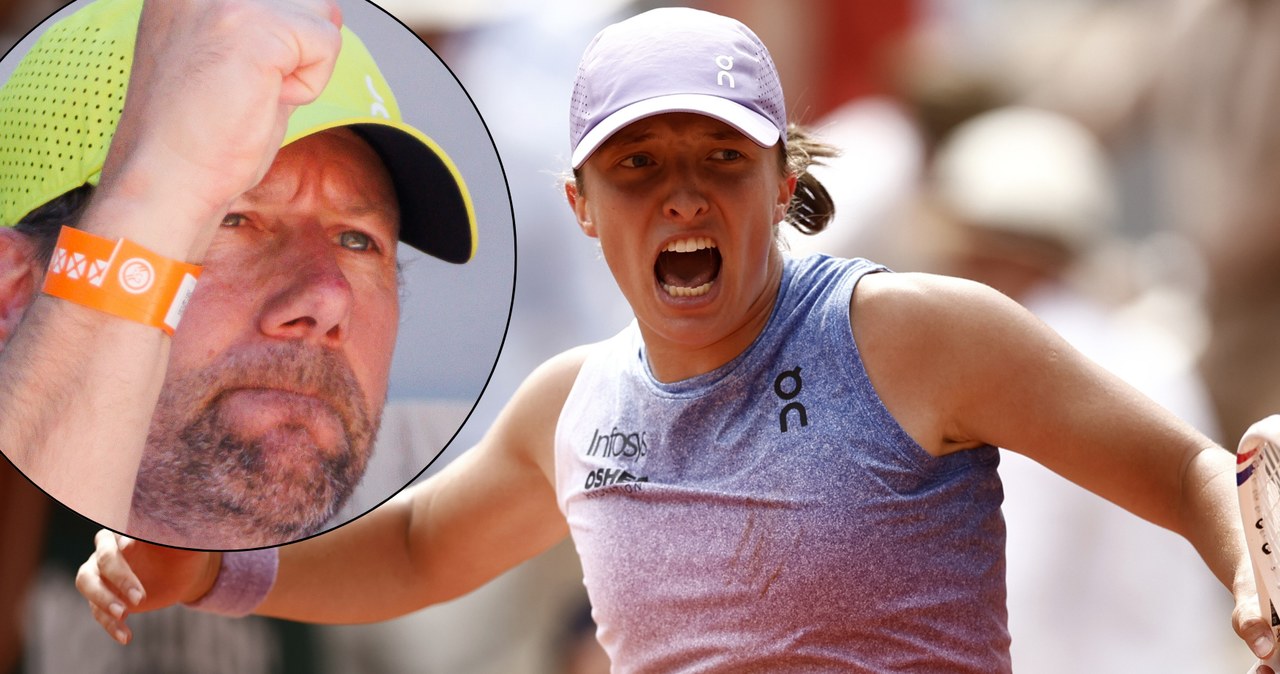 Świątek naprawdę to zrobiła, Wim Fissette aż nie wytrzymał. Sceny na Roland Garros