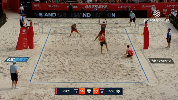 Skrót meczu o 3. miejsce turnieju Beach Pro Tour rangi Elite 16 w Ostrawie Bartosz Łosiak/ Michał Bryl - Ondrej Perusic/ David Schweiner.
