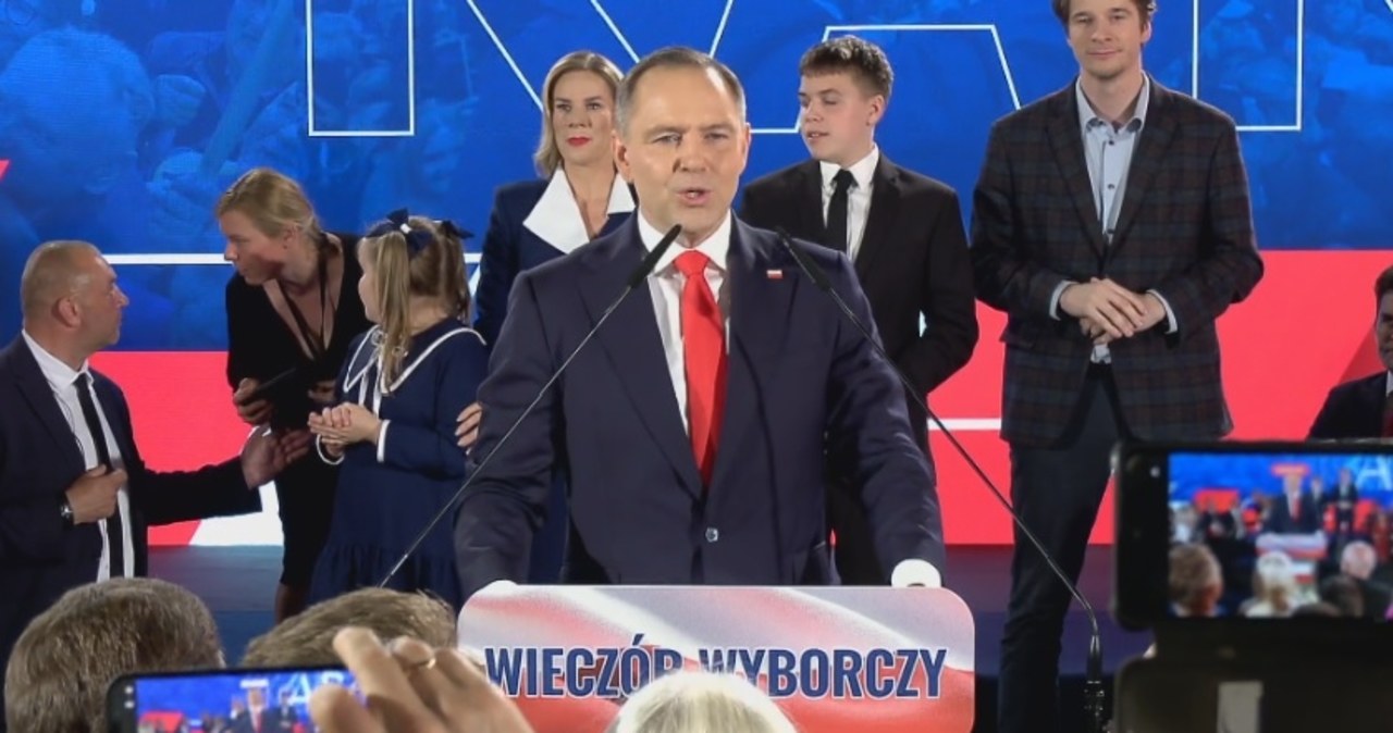 Pierwsze słowa Nawrockiego po wyborach. Reaguje na wyniki exit poll