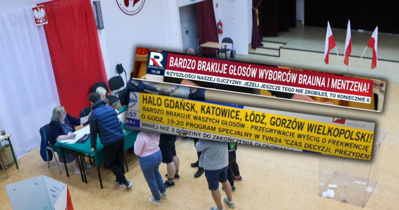 Walka o frekwencję. Nietypowe paski informacyjne w czasie ciszy wyborczej