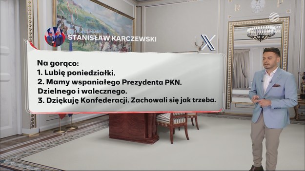 Karol Nawrocki pokonał Rafała Trzaskowskiego w II turze wyborów prezydenckich. Jedną z pierwszych osób, która skomentowała wynik w mediach społecznościowych był Stanisław Karczewski, były marszałek Senatu. Polityk Prawa i Sprawiedliwości pochwalił Jarosława Kaczyńskiego, pisząc, że "jak zwykle nasz mistrz miał rację". Odniósł się także do polityków i wyborców Konfederacji. - Zachowali się jak trzeba - napisał Karczewski.