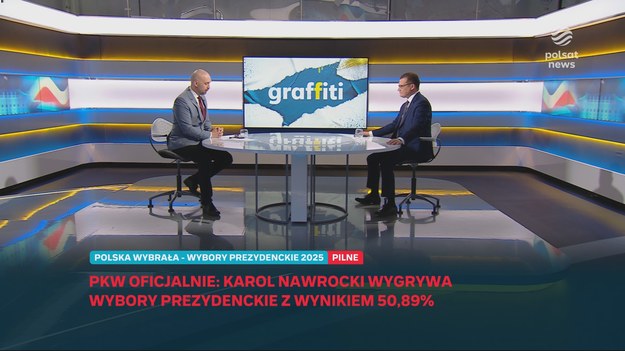 - Każda kampania to są także pożary, szczególnie taka, która jest skierowana przeciwko jednemu człowiekowi. Cały aparat państwa był skierowany przeciwko Karolowi Nawrockiemu, w związku z tym pojawiały się sytuacje, w których trzeba było trochę od planu odejść - mówił Paweł Szefernaker w programie "Graffiti". Szef sztabu prezydenta-elekta zapytany o główny czynnik, który wpłynął na zwycięstwo w wyborach prezydenckich bez zawahania odparł, że "praca, pokora i gra zespołowa. Byliśmy bardzo zdeterminowani".