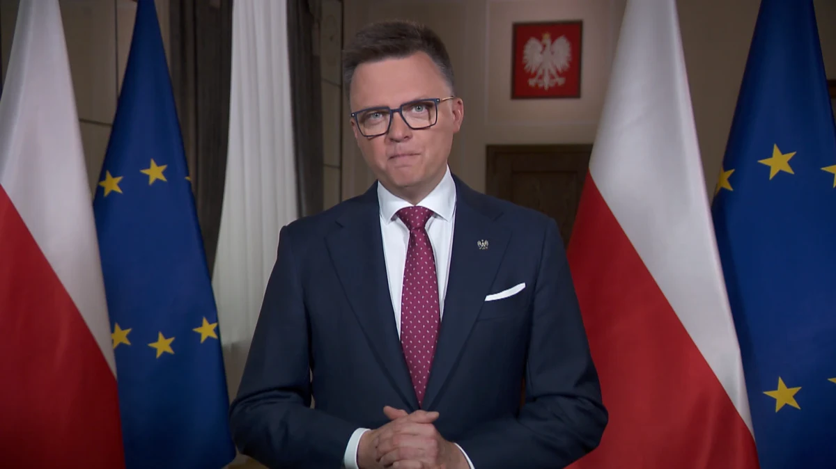 "Długopis, którym będziemy głosować, to pałeczka w sztafecie przekazana nam przez 40 pokoleń" - powiedział w wygłoszonym w piątek orędziu przed II turą wyborów prezydenckich marszałek Sejmu Szymon Hołownia. Polityk mówił m.in., że Polacy mają prawo czuć się zamęczeni kampanią. "Politycy, mówię to, bijąc się też we własne piersi, zamiast dawać wam tlen i siłę, odbierali często i jedno, i drugie" – wskazał. Hołownia złożył też deklarację ws. przyszłej współpracy z nowo wybranym prezydentem.