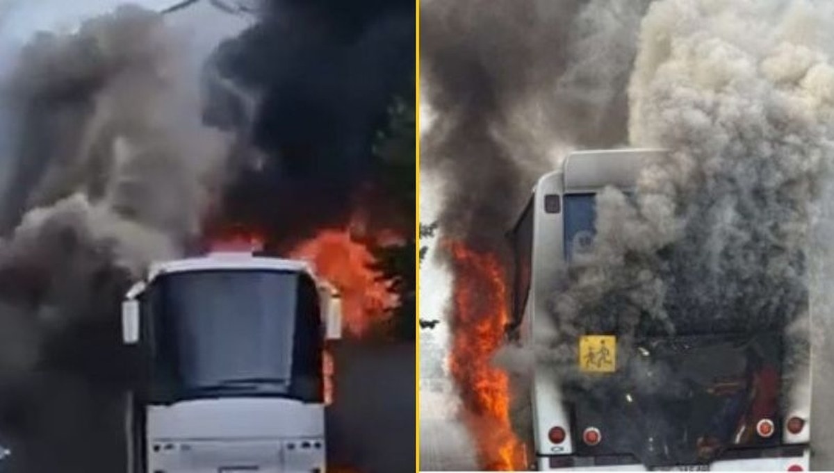 Dramatyczne chwile przed szkolną wycieczką. Autokar w płomieniach