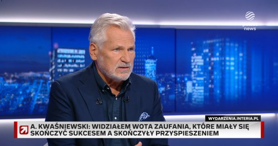Wyniki wyborów prezydenckich a wniosek o wotum zaufania. Kwaśniewski przestrzega Tuska
