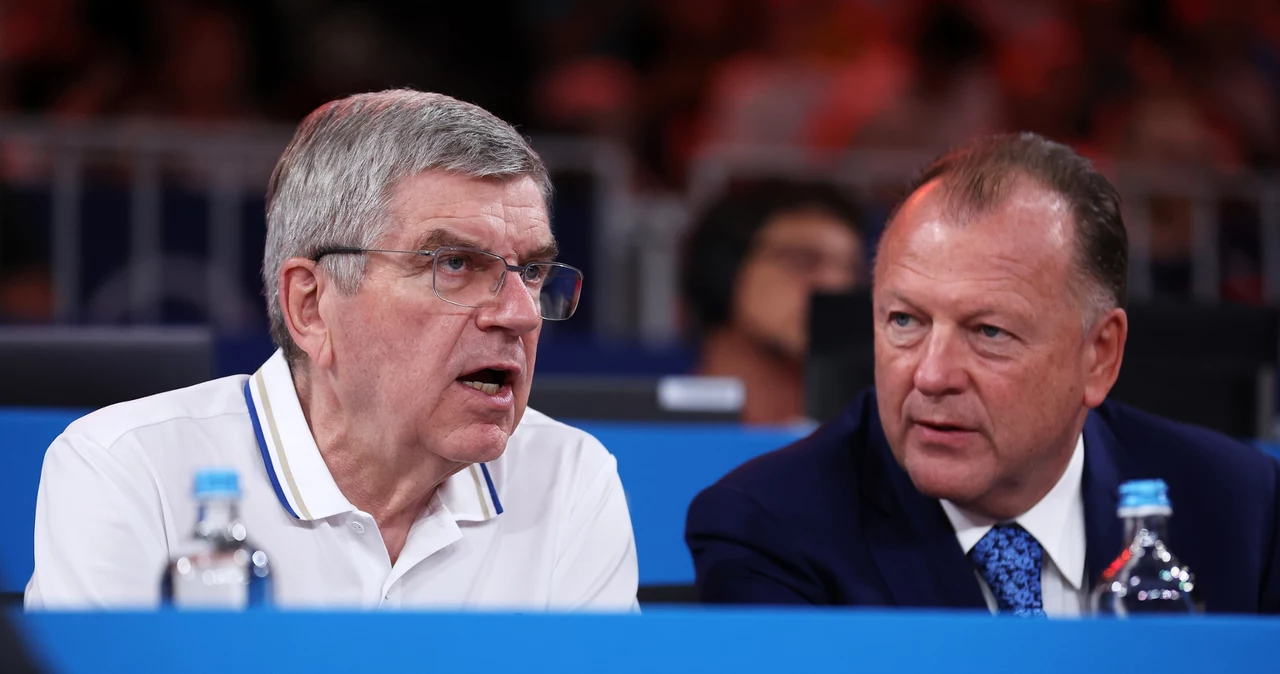 Thomas Bach i Marius Vizer, szef IJB