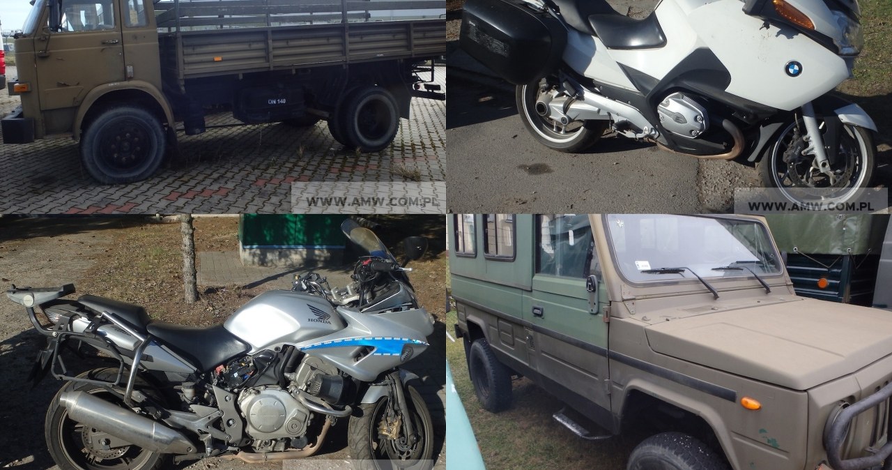 Wojsko znowu sprzedaje motocykle, terenówki i ciężarówki. Ceny są śmieszne