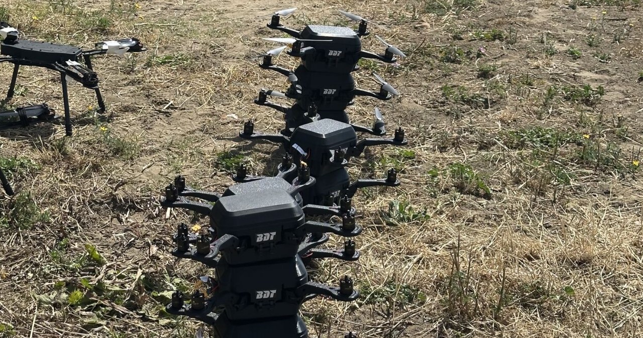 They fall from the sky for just a moment. They created zombie drones