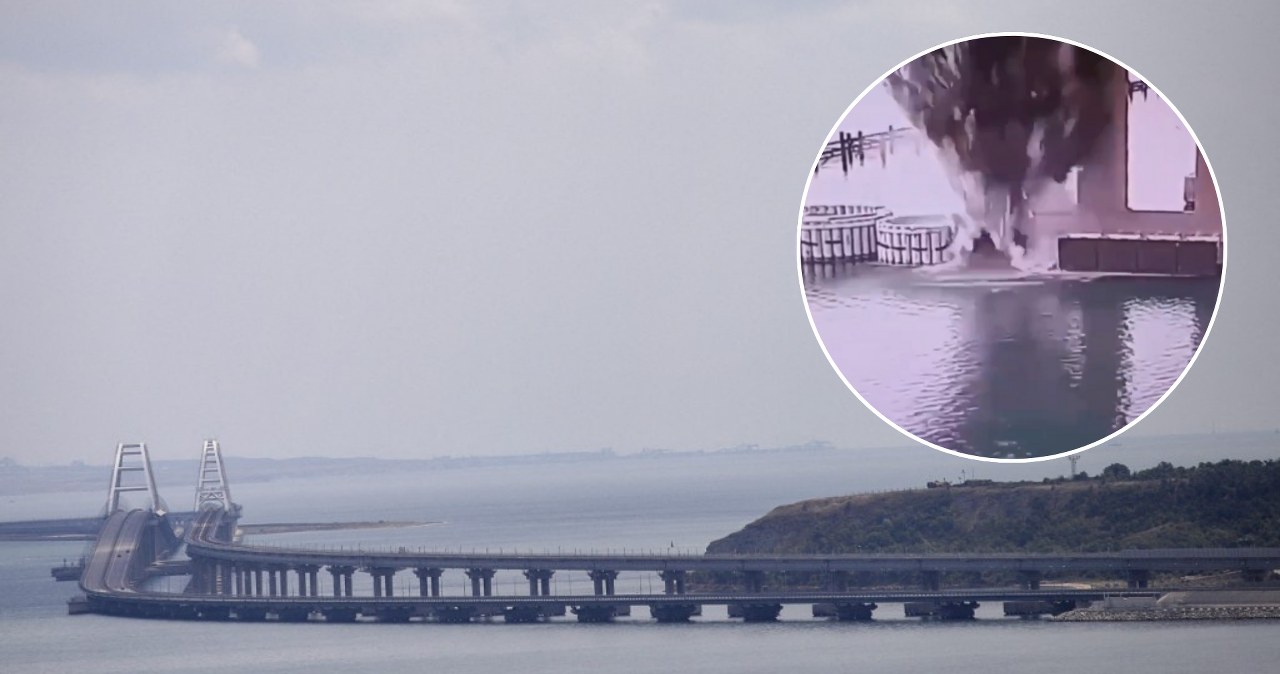 Ukraińcy znów uderzyli. Eksplozje na moście Krymskim