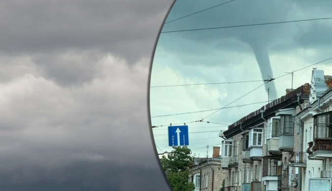 Nietypowy widok zaalarmował Ukraińców. Gwałtowne zjawisko pogodowe nad miastem