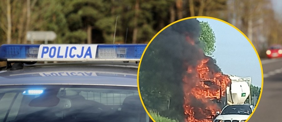 Pożar ciężarówki na autostradowej obwodnicy Krakowa. Kierowcy muszą liczyć się z utrudnieniami. 