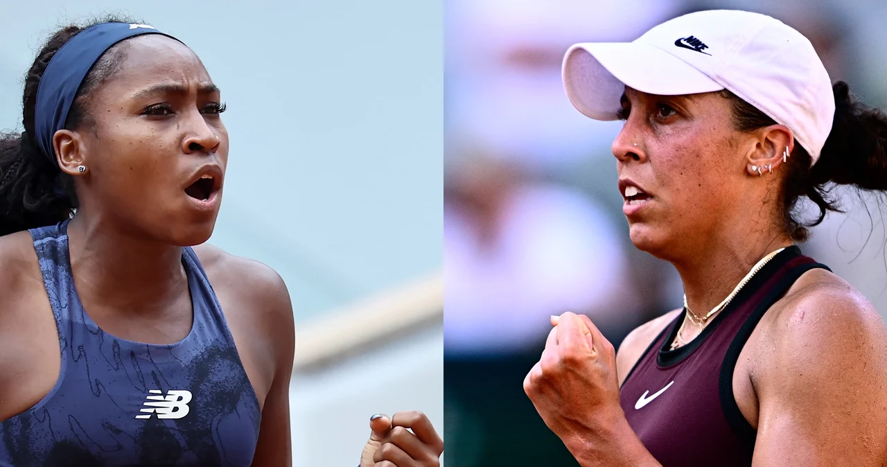 Coco Gauff (z lewej) i Madison Keys