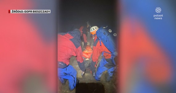 "Wydarzenia": Skręcił nogę w Bieszczadach. Turysta czołgał się w poszukiwaniu pomocy