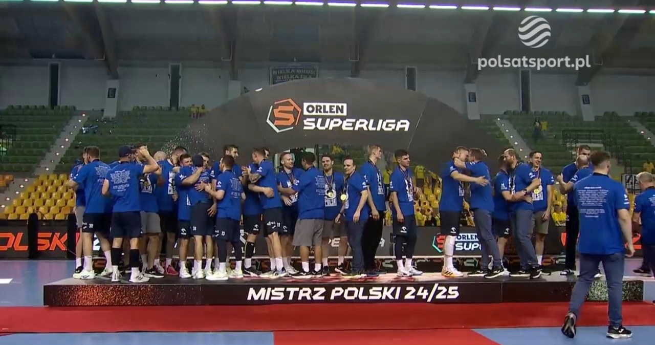 Orlen Wisła Płock mistrzem Polski! Ceremonia medalowa po triumfie w Kielcach [WIDEO]
