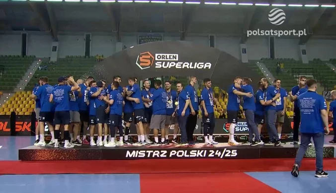 Orlen Wisła Płock mistrzem Polski! Ceremonia medalowa po triumfie w Kielcach [WIDEO]