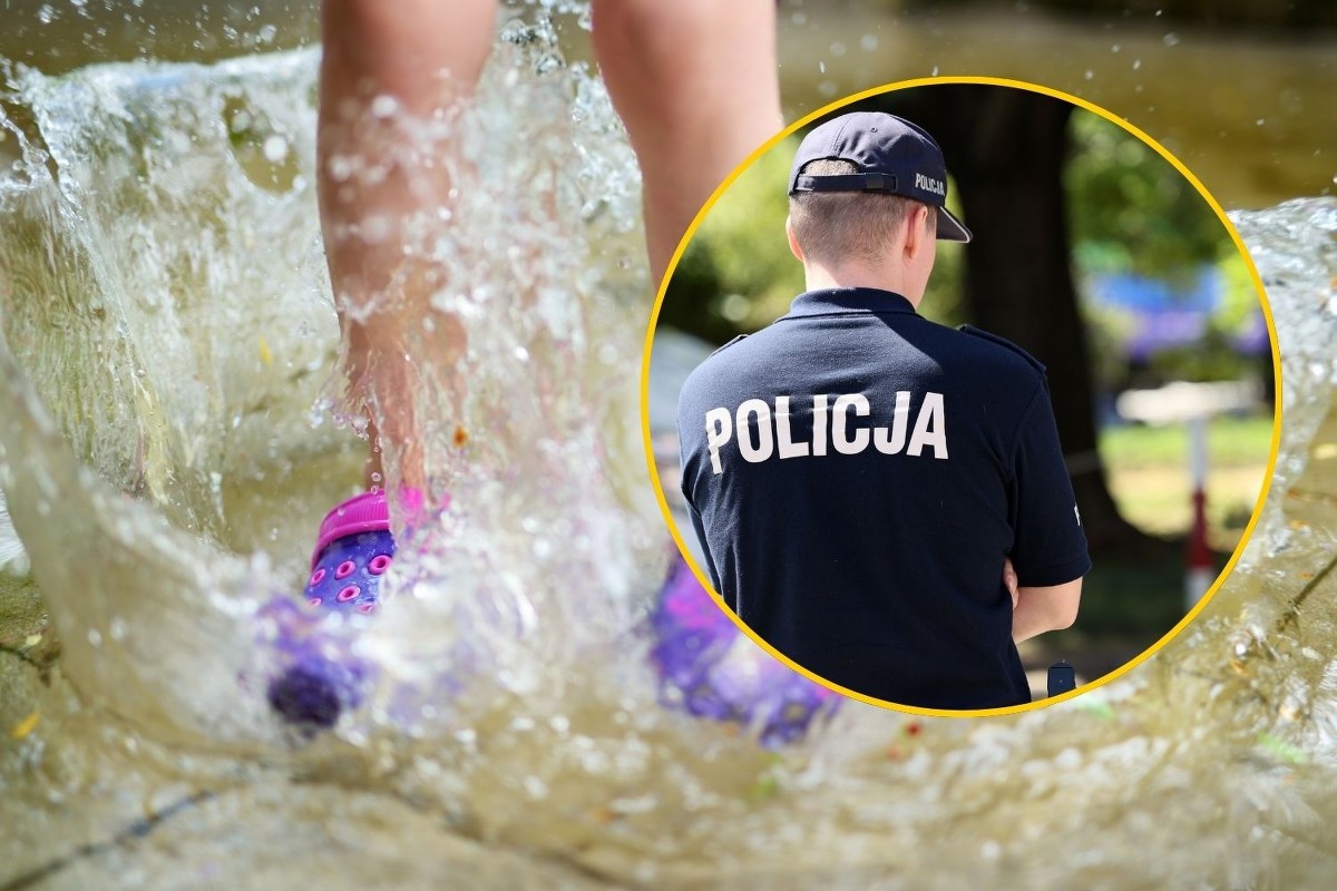 8-latka w samym stroju kąpielowym w parku. Nietypowa interwencja policji