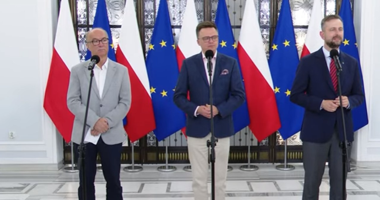 Liderzy koalicji zabrali głos. Na konferencji zabrakło premiera