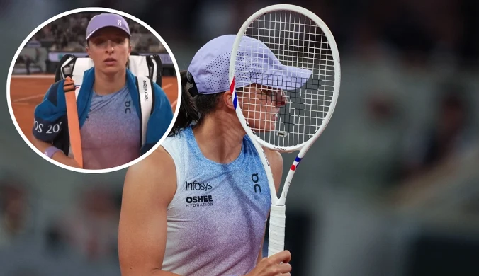 Iga Świątek schodziła z kortu, kamery od razu uchwyciły. Pojawiły się łzy