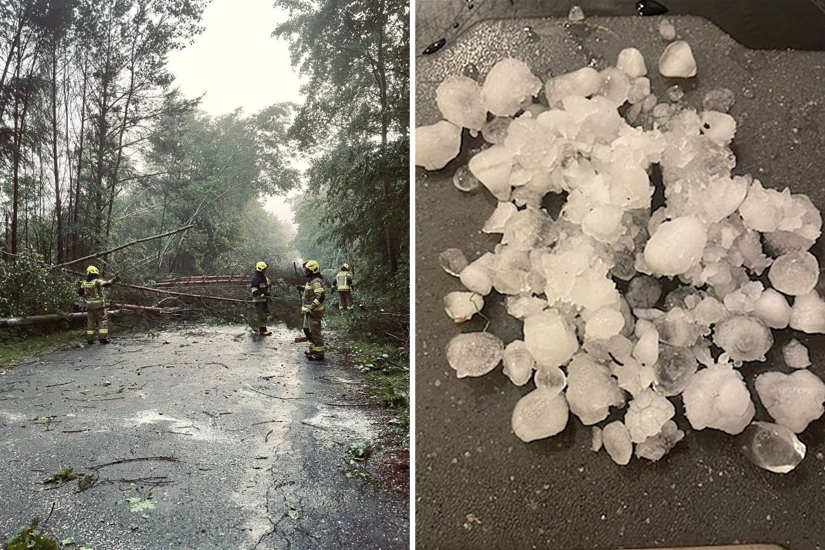 Potężne burze nad Polską. Uszkodzony dach bazyliki, zalane posesje