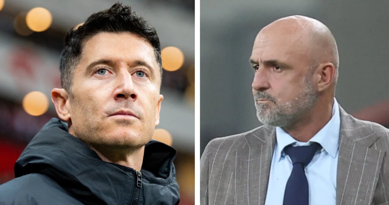 Robert Lewandowski i Michał Probierz