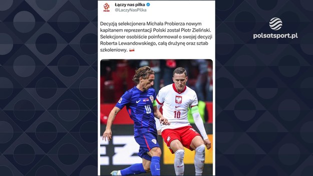 Robert Lewandowski nie będzie już kapitanem reprezentacji Polski. Tak zdecydował selekcjoner Michał Probierz, o czym czytamy w komunikacie na "Łączy nas Piłka". Zastąpi go Piotr Zieliński. W odpowiedzi na tę wiadomość "Lewy" poinformował, że rezygnuje z gry w kadrze, dopóki jej trenerem będzie Probierz. - Wszyscy w tej sytuacji zawiedli. Prezes Kulesza ma teraz duży problem - powiedzieli eksperci Polsatu Sport.

